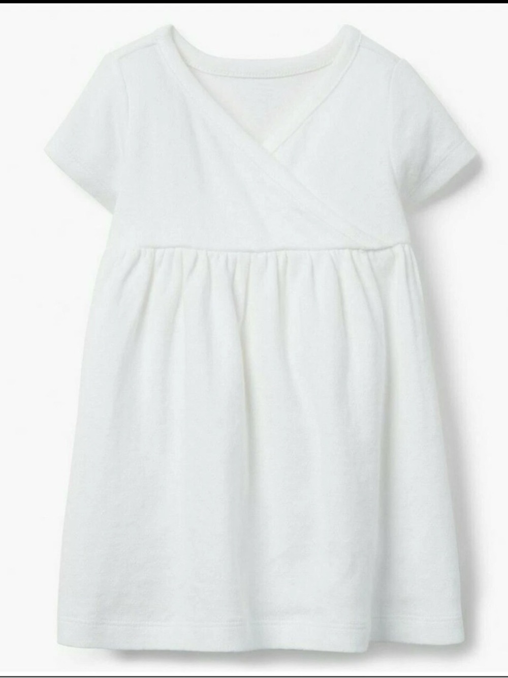 NWT Gymboree baby girls soft 100% cotton white dress w/diaper cover 6-12 months